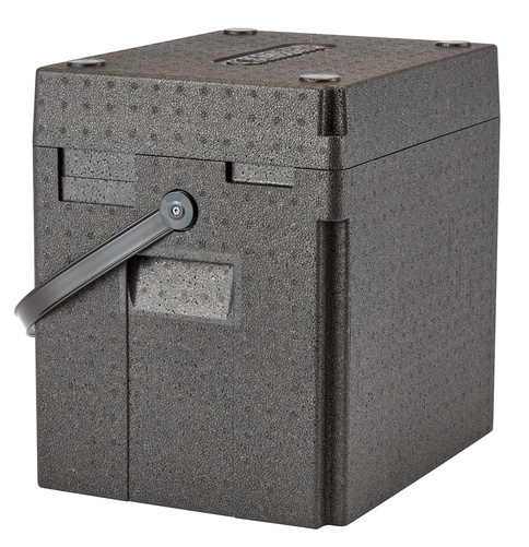 Transporter do napojów ładowany od góry, czarny pasek, 35 l, 420x335x420 mm, czarny | CAMBRO, GoBox