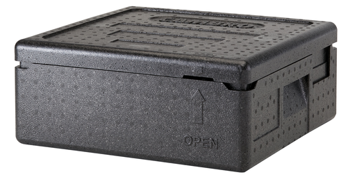 Pojemnik termoizolacyjny do pizzy ładowany od góry, na 2 kartony do pizzy , 330x330 mm, 410x410x174 mm, czarny | CAMBRO, Cam GoBox