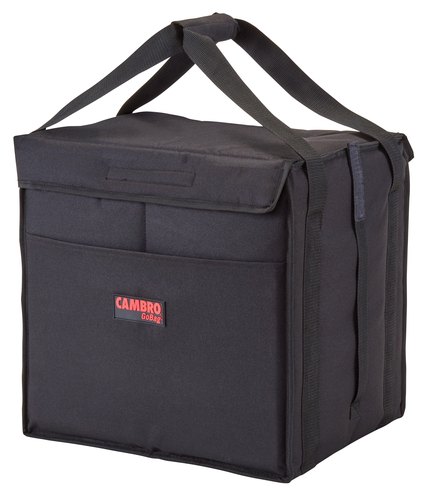 Składana torba nylonowa do transportu na pojemniki GN 1/1, 535x355x430 mm, czarna | CAMBRO, GoBags