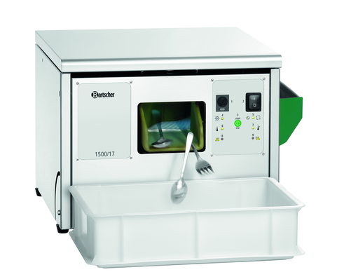 Polerka do sztućców, 1500 sztuk/h, 0,4 kW, 510x480x365 mm | BARTSCHER, 110431