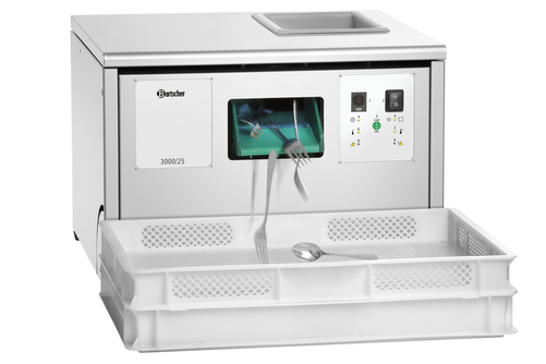 Polerka do sztućców, 3000 sztuk/h, 0,56 kW, 570x520x410 mm | BARTSCHER, 110432