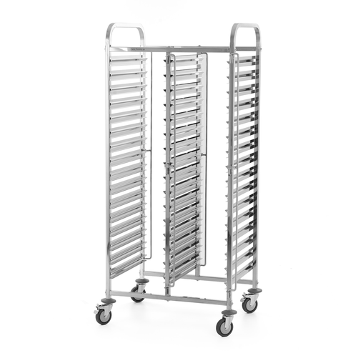 Wózek 32xGN 1/1 transportowy ze stali nierdzewnej 740x550x1735 mm | TECHNICA, Silver Line
