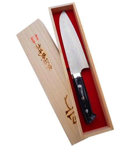 Nóż Santoku ręcznie kuty 18 cm | TAKESHI SAJI, HD-134