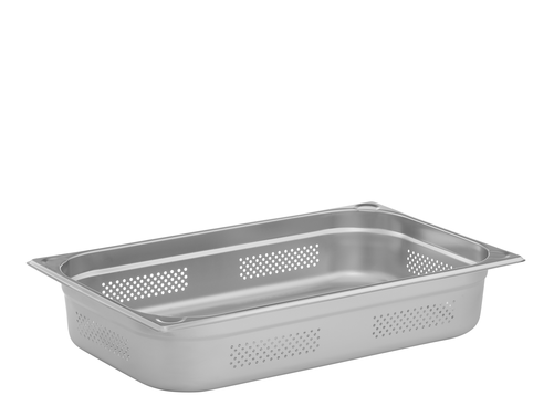 Pojemnik perforowany GN 1/1 100 mm ze stali nierdzewnej | TECHNICA, Platinum Line